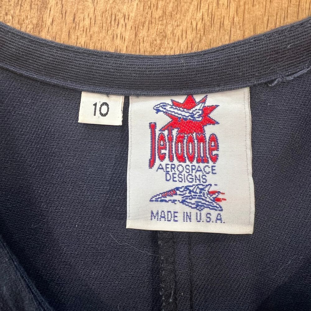 JETAONE Kids sz 10‎ Blue Aerospace Jumpsuit Flight Suit Nasa costume - Picture 5 of 16